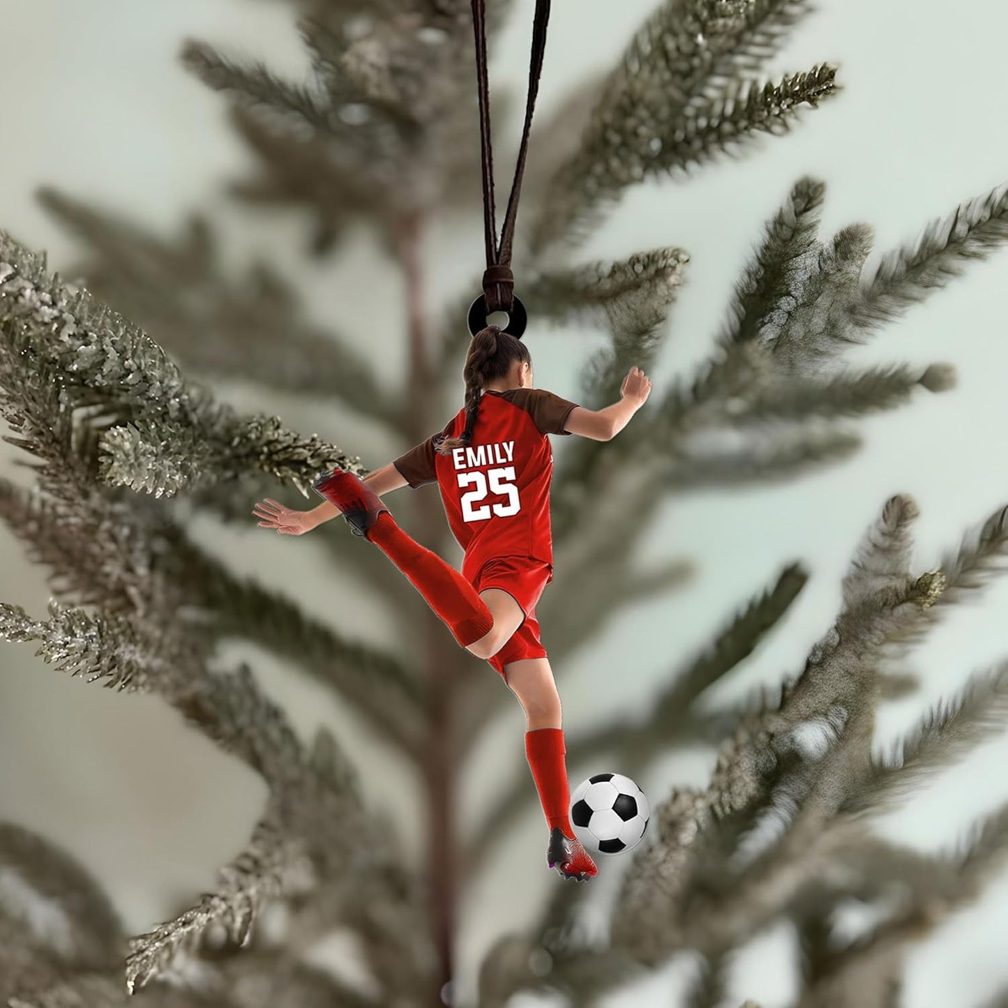Custom Soccer Christmas Ornament Gift for Soccer Player Christmas Decor Tree Ornament  C10
