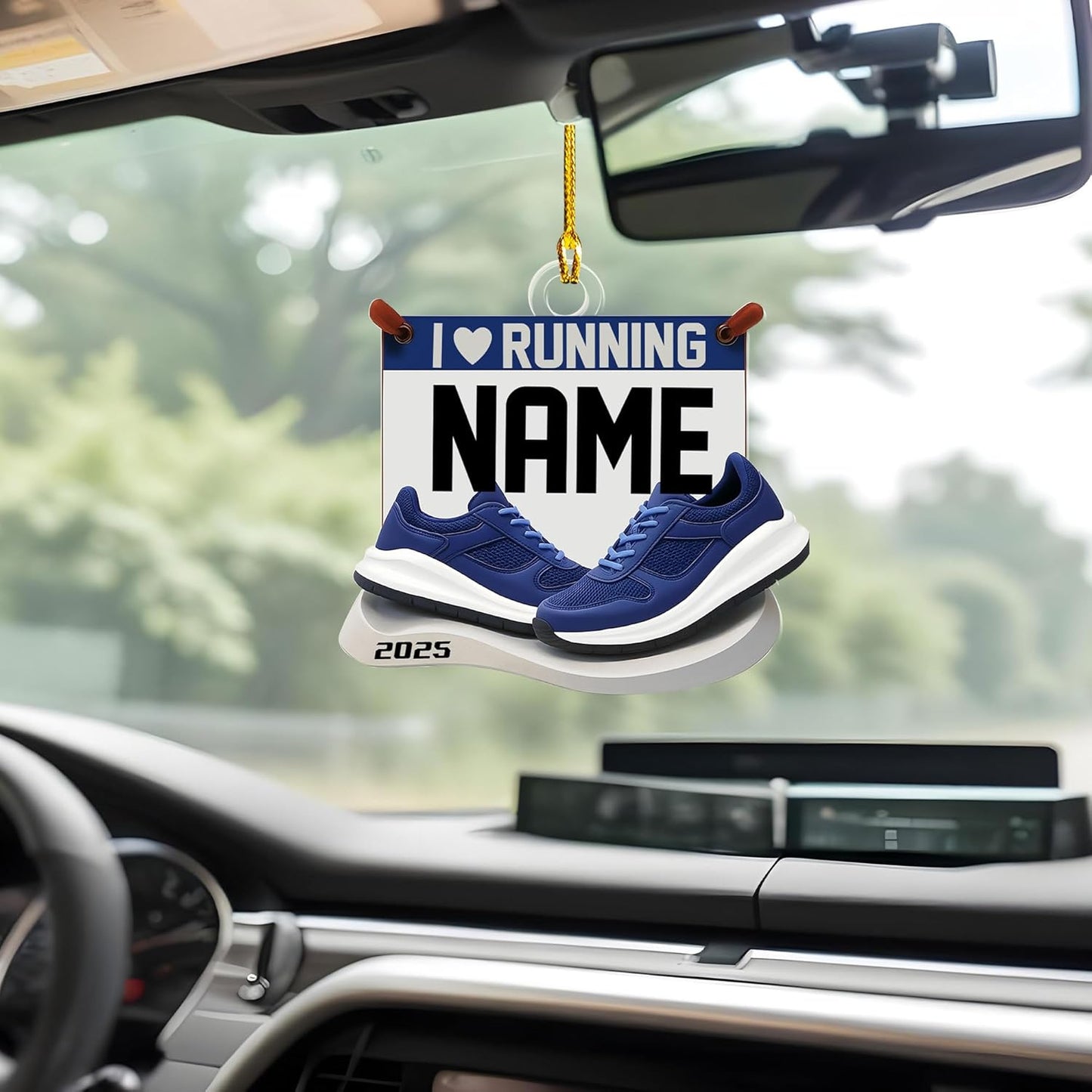 Personalized Running Ornament – Custom Marathon Acrylic Ornament, Runner Christmas Gift, Race Finisher Decoration TM5