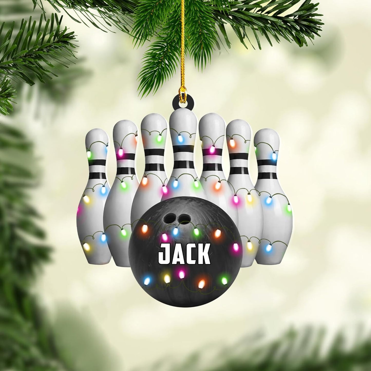 Custom Bowling Tools Ornament - Bowling Ornament Bowl Bl2