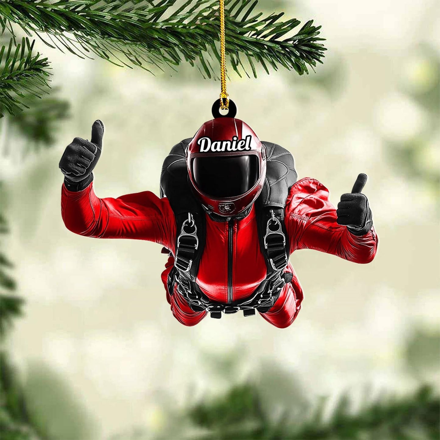 Custom Skydiving Christmas Ornament – Skydiver Xmas Decor O26