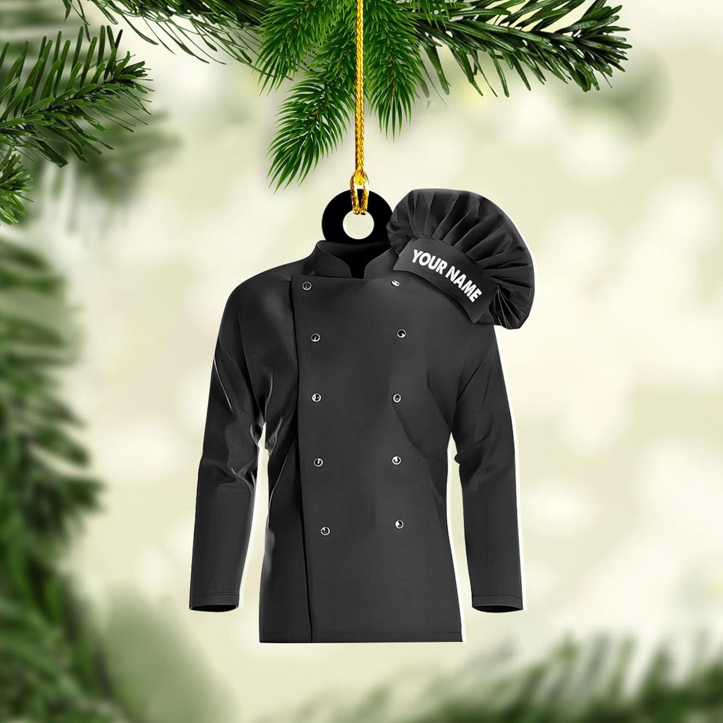 Customized Chef Ornament - Chef Christmas Gift N10