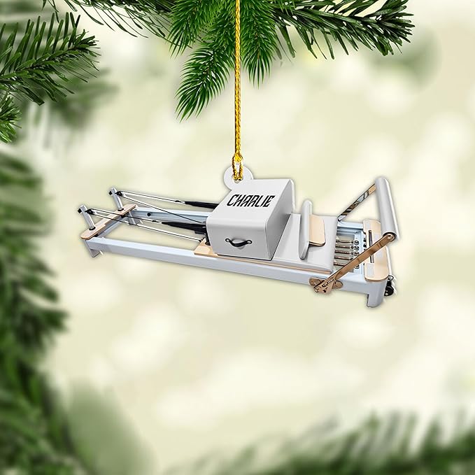 Customized Pilates Christmas Ornament - Pilates Gift for Women, Acrylic Christmas Ornament LL33