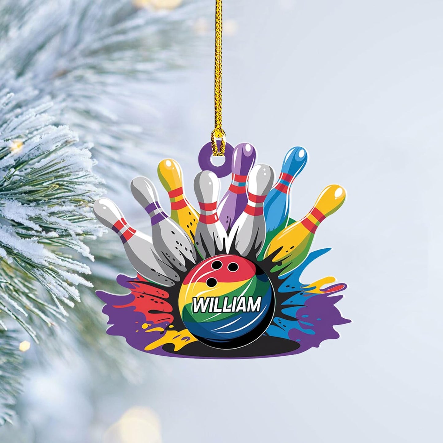 Custom Bowling Tools Ornament - Bowling Ornament Bowling6
