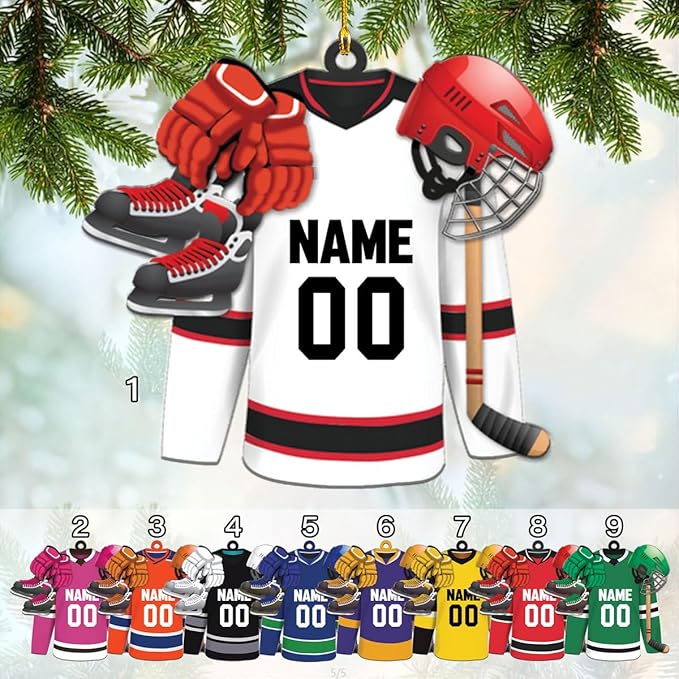 Custom ice Hockey Ornament N43