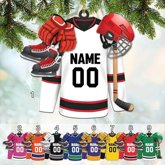 Custom ice Hockey Ornament N43