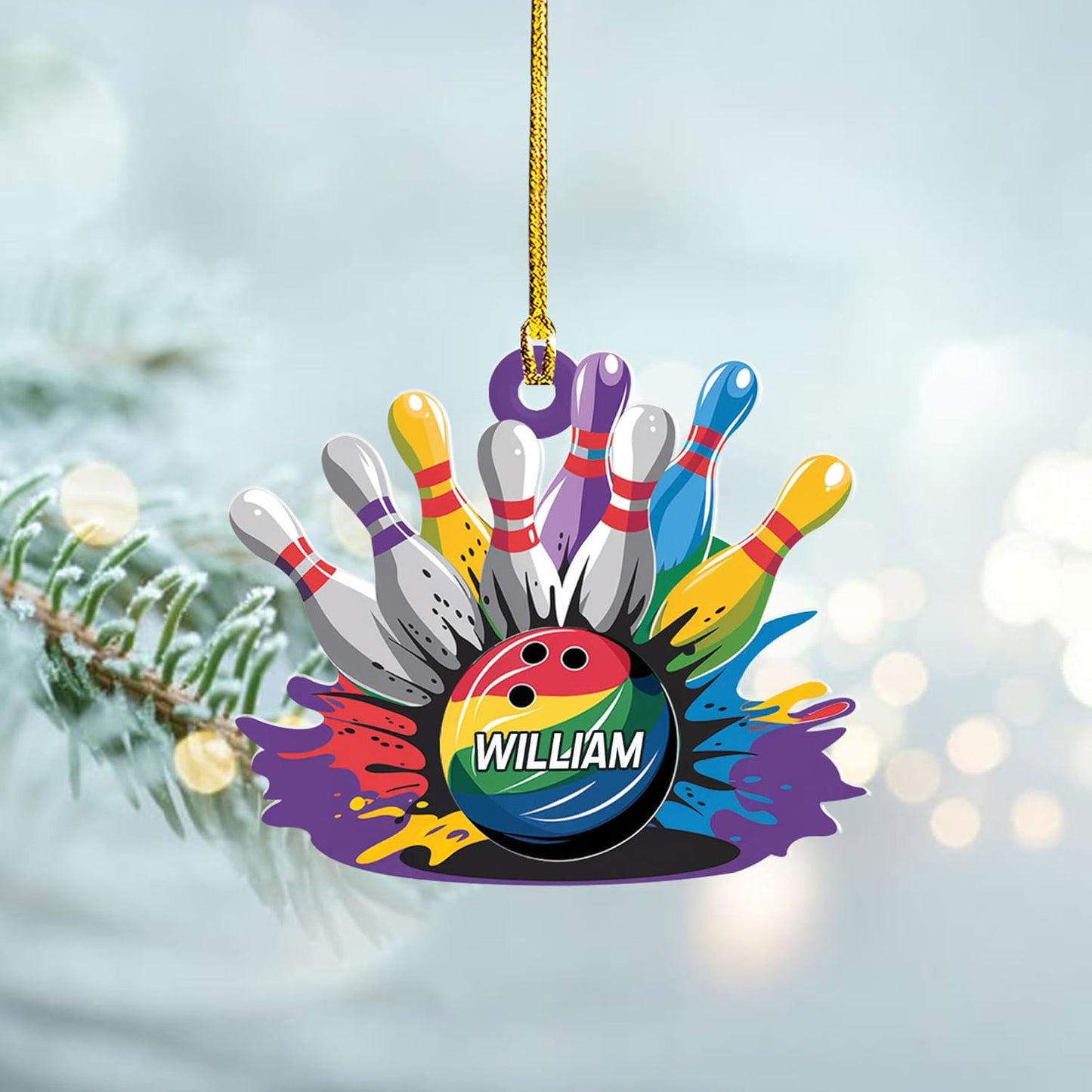 Custom Bowling Tools Ornament - Bowling Ornament Bowling6