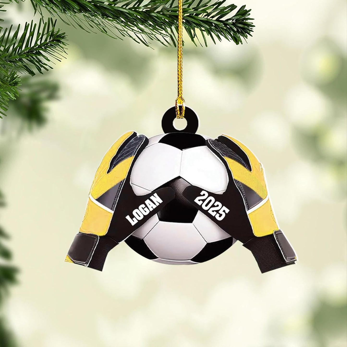 Personalized Soccer Player Christmas Ornament - Xmas Gift for Soccer Lovers C18
