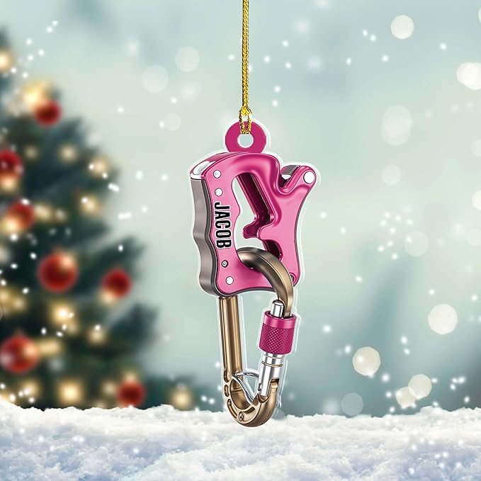 Personalized Rock Climber Christmas Gift for Mountaineers - Climbing Ornament LL25