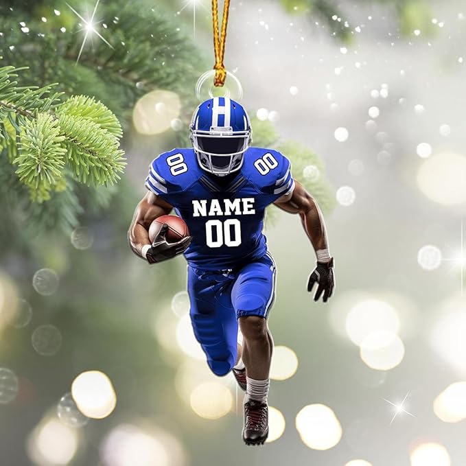 Personalized Sports Gift - Customize American Football Ornament
