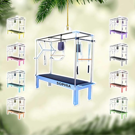 Personalized Pilates Christmas Ornament - Custom Pilates Gift for Women LL13