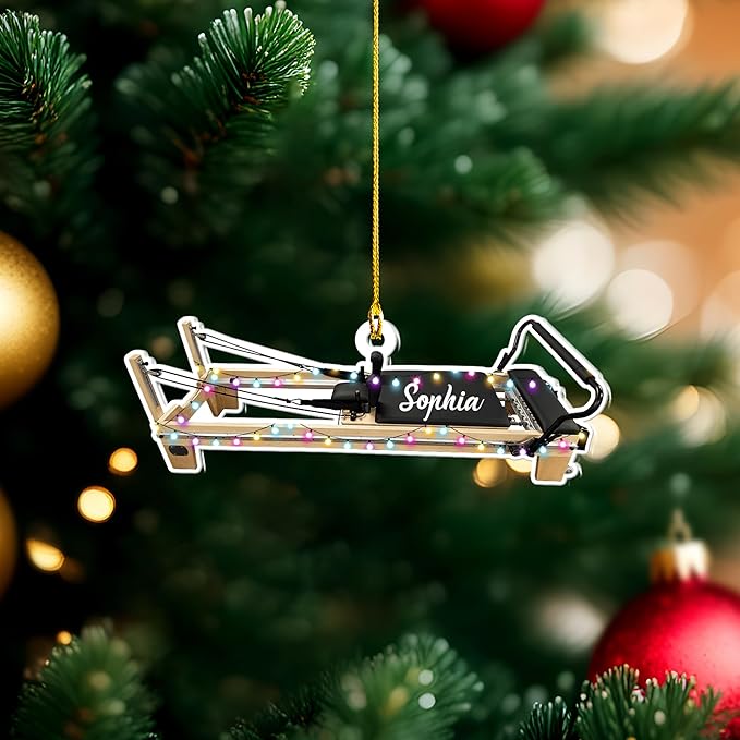 Personalized Pilates Christmas Ornament - Custom Pilates Gift for Women LL11