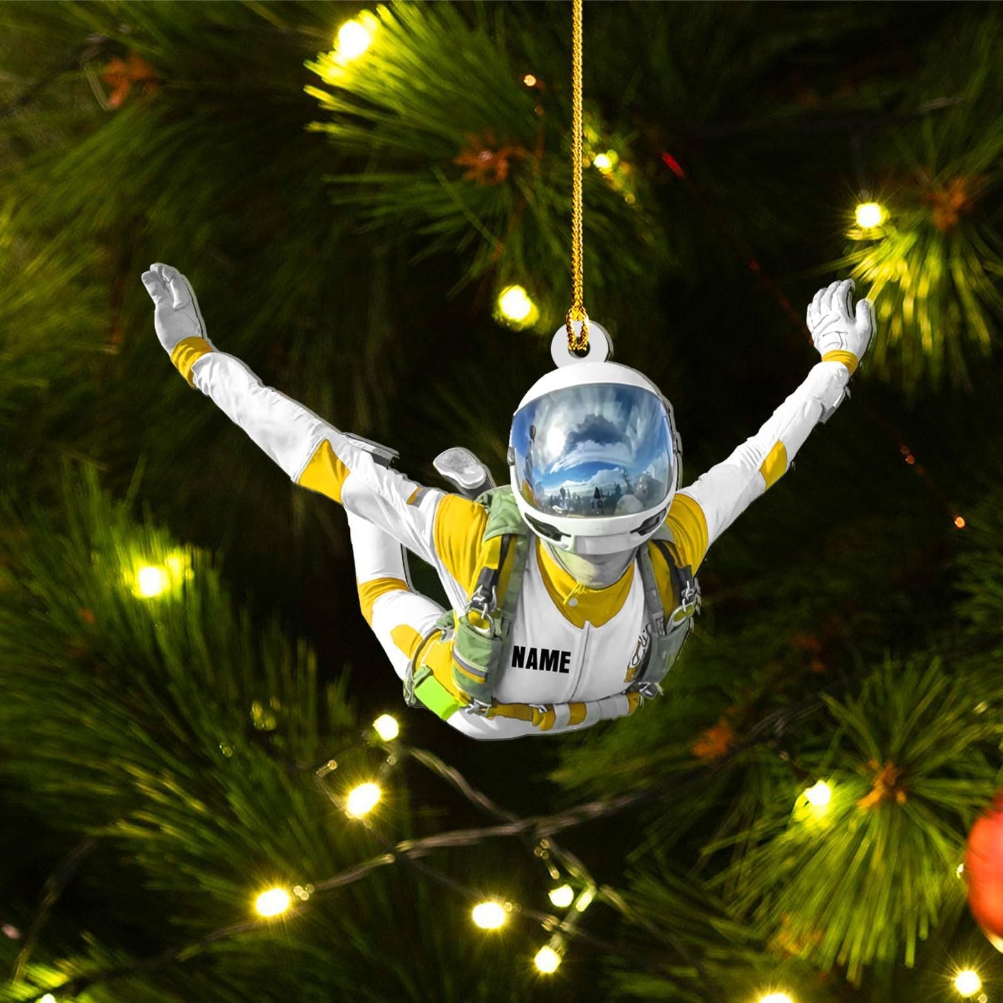 Custom Skydiving Christmas Ornament – Skydiver Xmas Decor O20