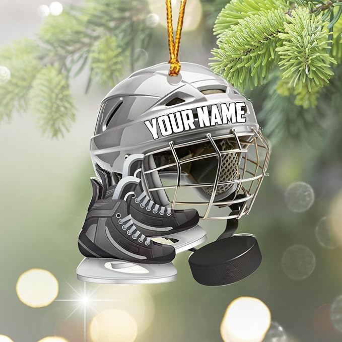 Custom Ice Hockey Christmas Ornament N54