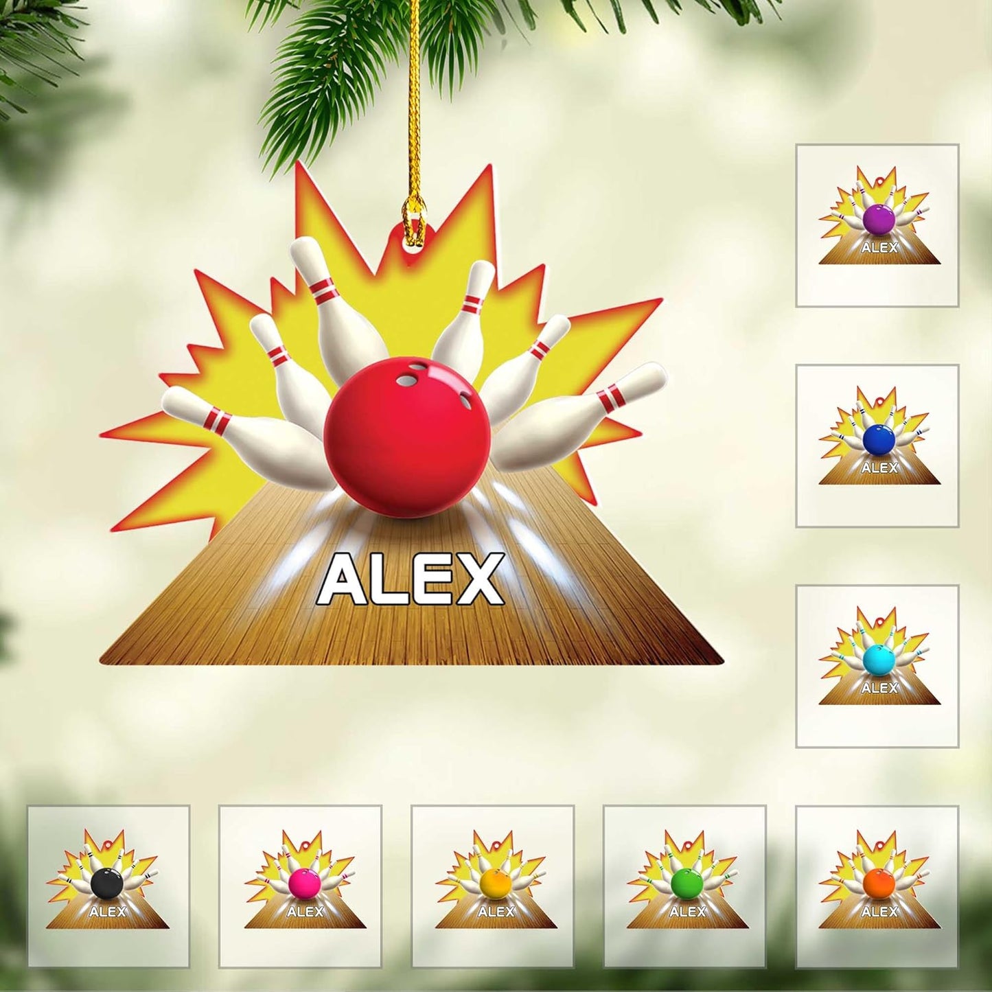 Custom Bowling Tools Ornament - Bowling Ornament Bowl Bl11