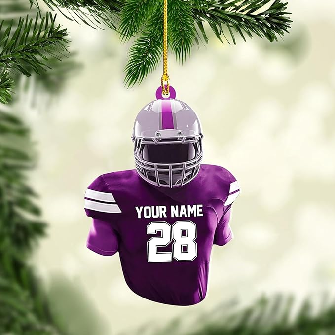 Personalized Sports Gift - Customize American Football Ornament LL12