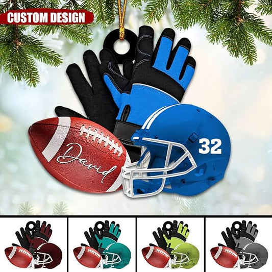 Personalized Football Uniform Ornament - American Football Ornament Gift LL22