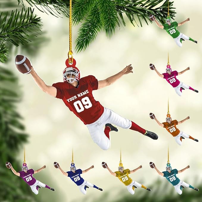 Personalized Sports Gift - Customize American Football Ornament LL11