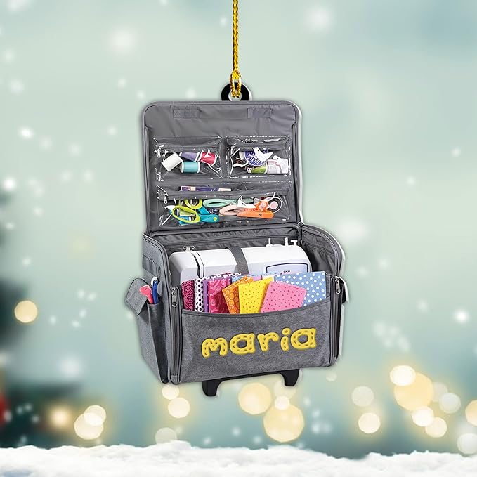 Custom Sewing Machine Ornament - Christmas Ornament Gift for Sewing Lovers LL20