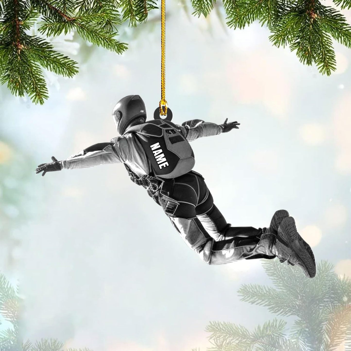 Custom Skydiving Christmas Ornament – Skydiver Xmas Decor O23
