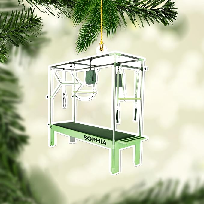 Personalized Pilates Christmas Ornament - Custom Pilates Gift for Women LL13
