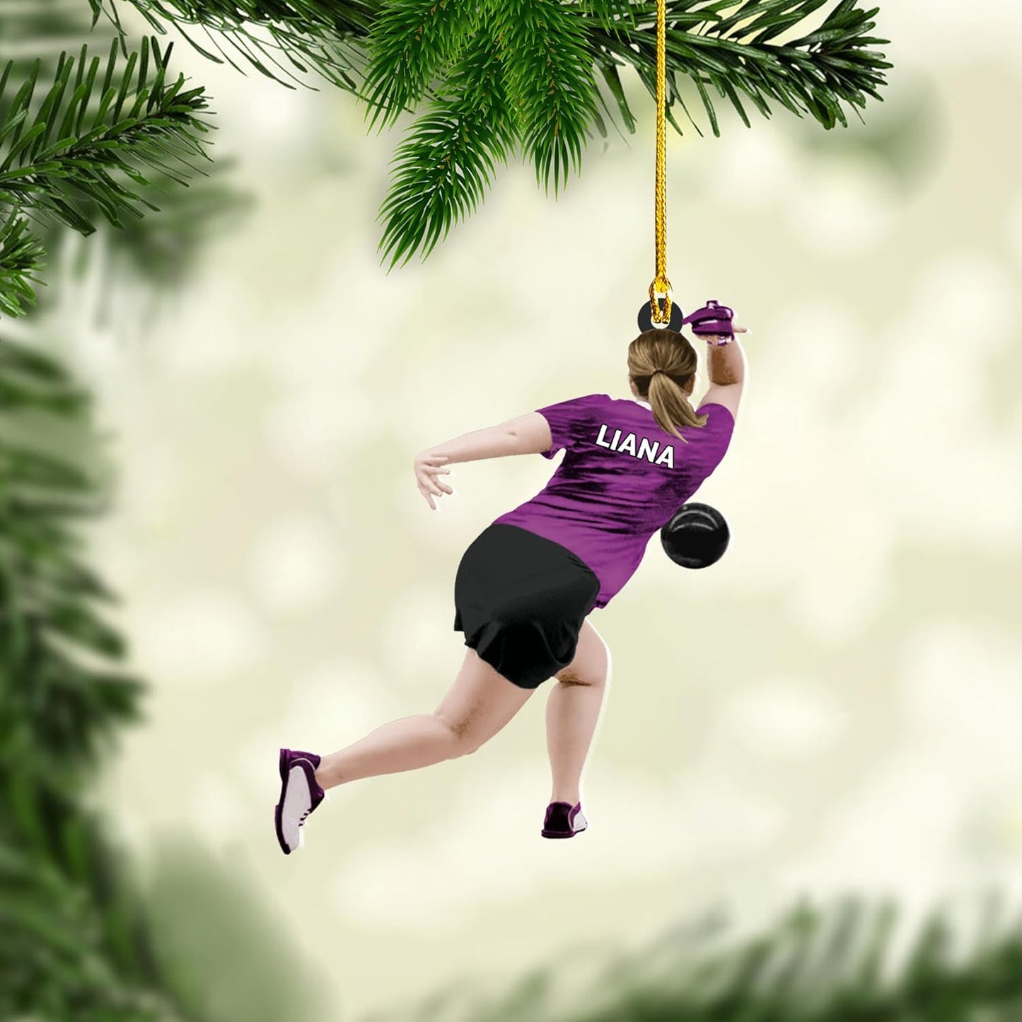 Custom Bowling Tools Ornament - Bowling Ornament Bowl Bl12