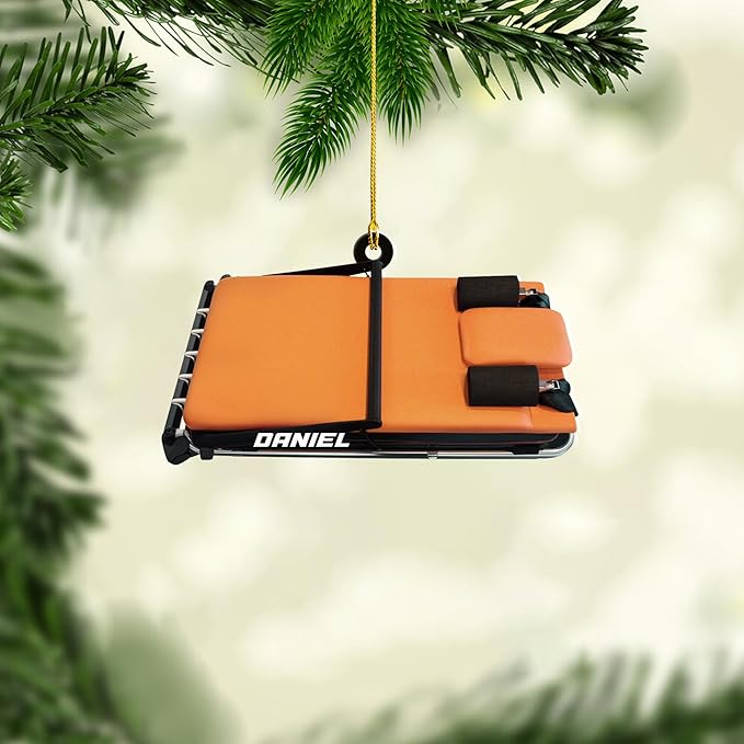 Personalized Pilates Christmas Ornament - Custom Pilates Gift for Women LL6