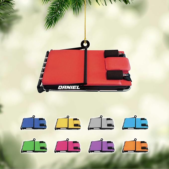 Personalized Pilates Christmas Ornament - Custom Pilates Gift for Women LL6