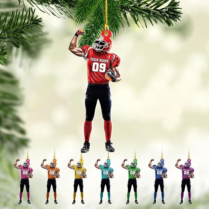 Personalized Sports Gift - Customize American Football Ornament LL6