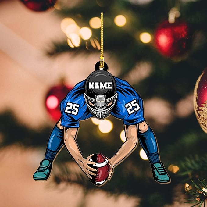 Personalized Sports Gift - Customize American Football Ornament LL10