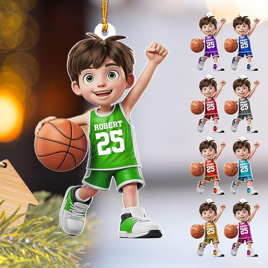Personalized Basketball  Ornament N17