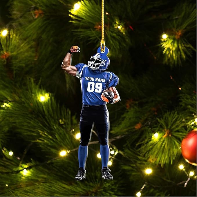 Personalized Sports Gift - Customize American Football Ornament LL6