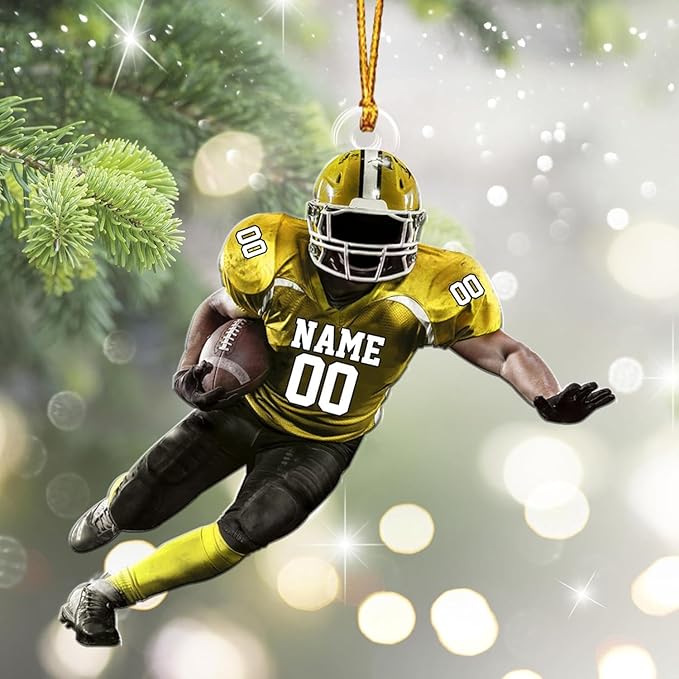 Personalized Sports Gift - Customize American Football Ornament LL2