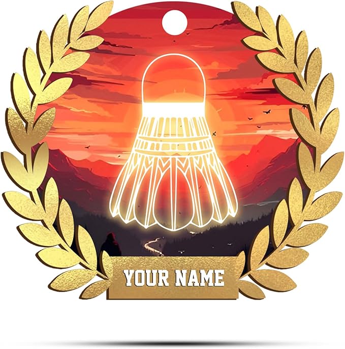 Personalized Badminton Ornament, Custom Christmas Gift for Players, Sports Lovers LL8