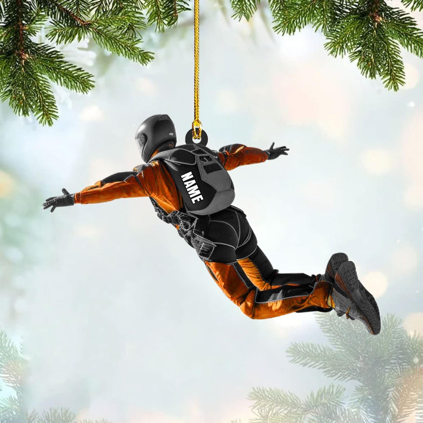Custom Skydiving Christmas Ornament – Skydiver Xmas Decor O23