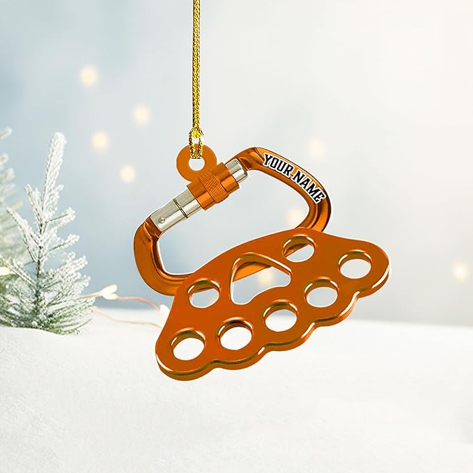 Personalized Rock Climber Christmas Gift for Mountaineers - Climbing Ornament LL21