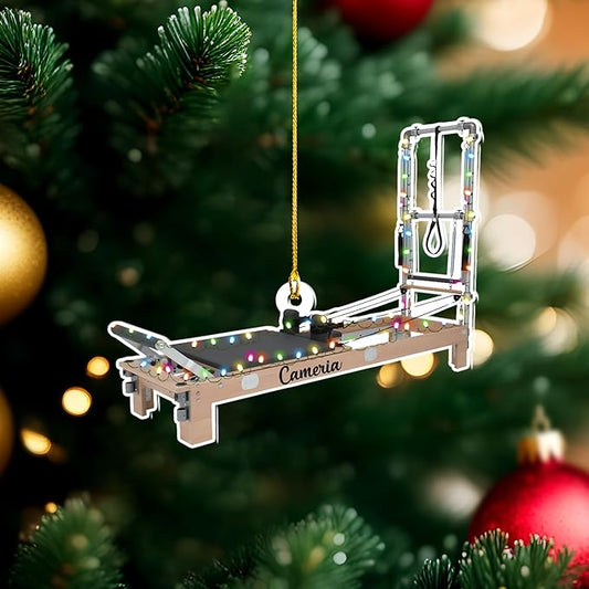 Personalized Pilates Christmas Ornament - Custom Pilates Gift for Women LL10