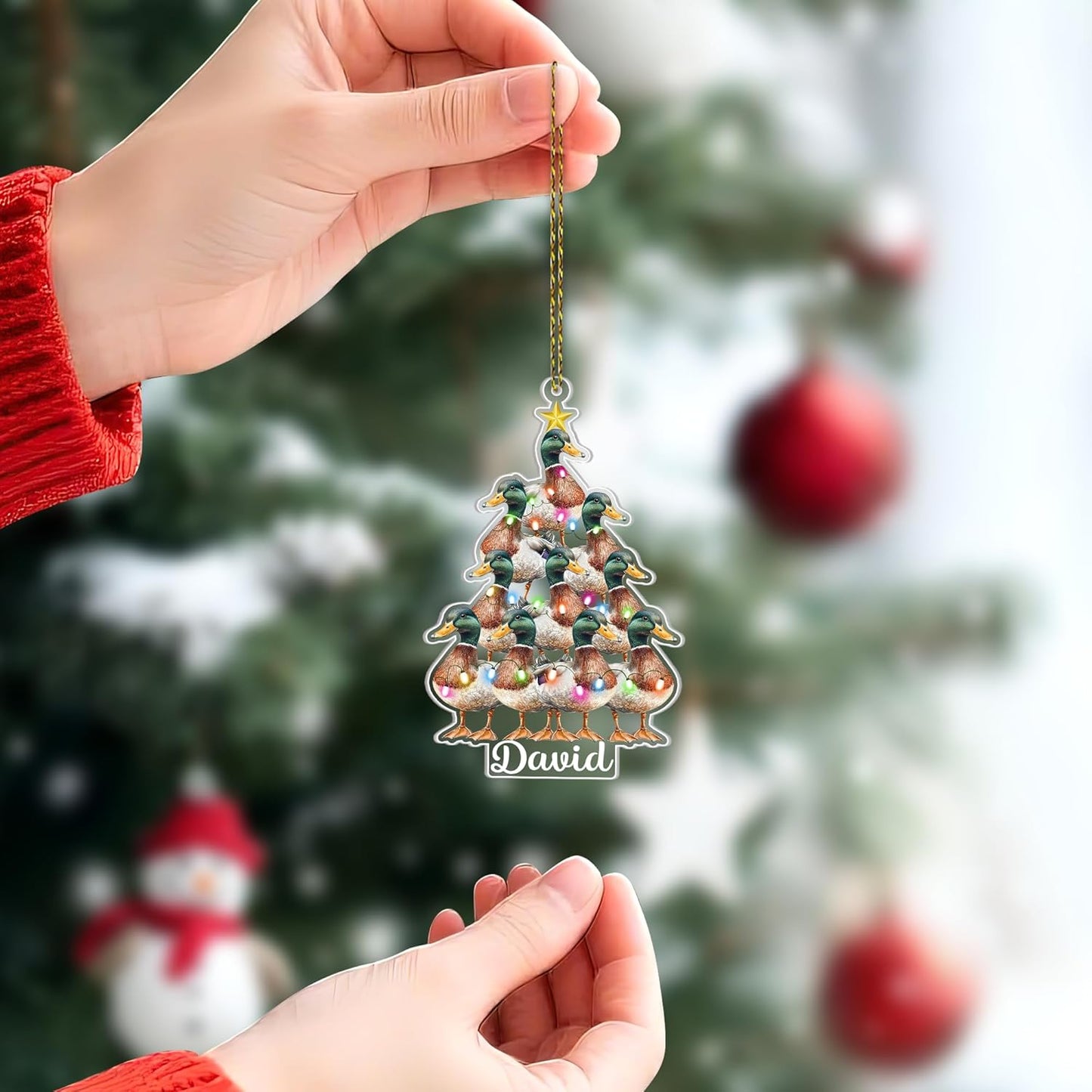 Personalized Hunting Vest 2D Flat Ornament - Duck Hunting Gifts for Men Women T37