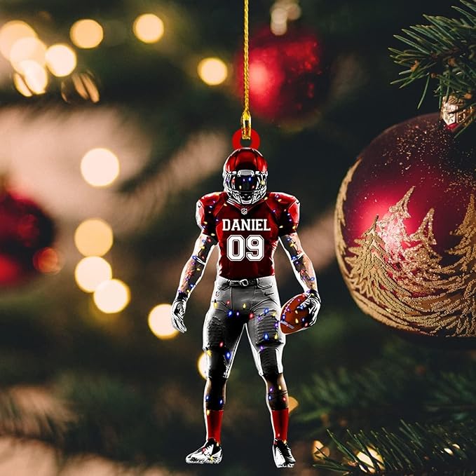 Personalized Sports Gift - Customize American Football Ornament LL13