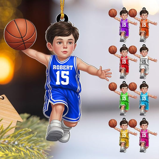 Personalized Basketball  Ornament N26