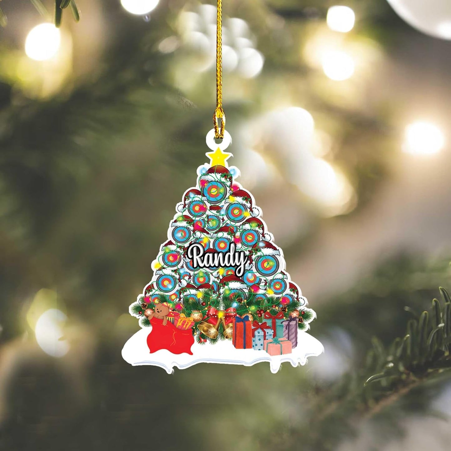 Custom Archery Christmas Ornament – Archery Lover Gift A7