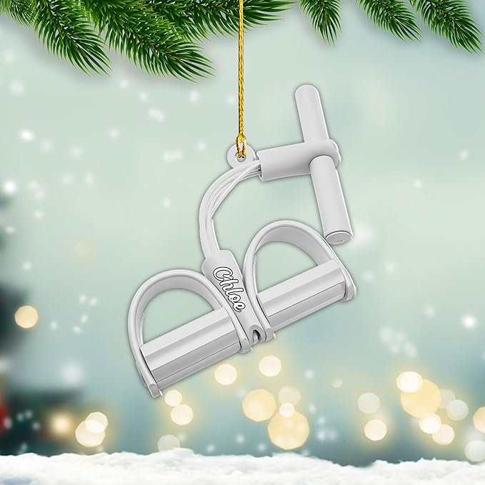Customized Pilates Christmas Ornament - Pilates Gift for Women, Acrylic Christmas Ornament LL34