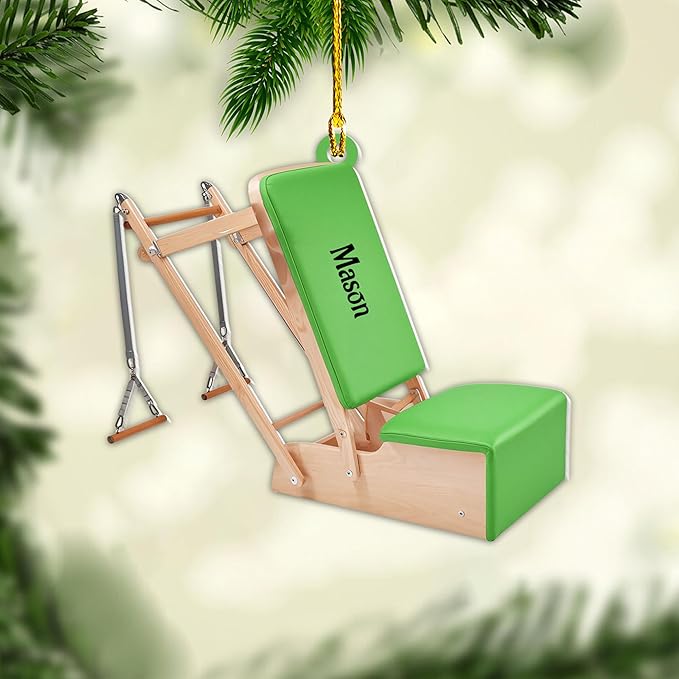 Personalized Pilates Acrylic Christmas Ornament - Instructors & Fitness Lovers LL43