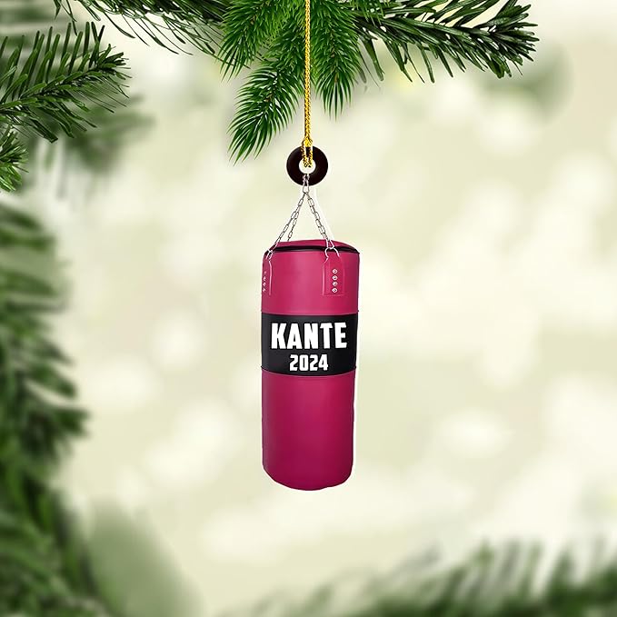 Custom Boxing Gloves Christmas Ornament - Personalized Boxing Ornament Gift LL18
