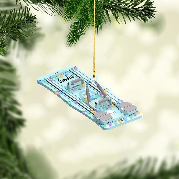 Personalized Pilates Christmas Ornament - Custom Pilates Gift for Women LL15