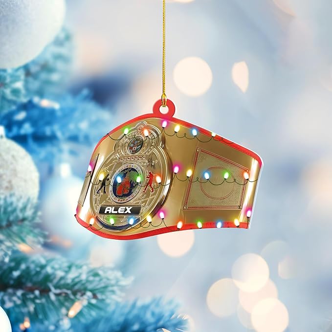 Custom Boxing Gloves Christmas Ornament - Personalized Boxing Ornament Gift LL22