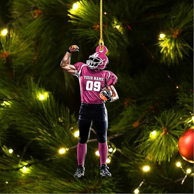Personalized Sports Gift - Customize American Football Ornament LL6