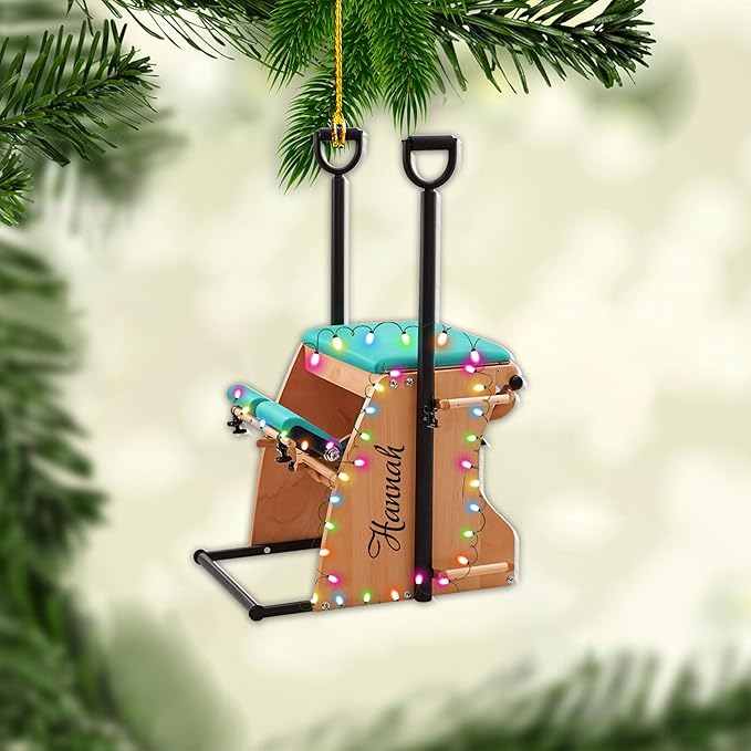 Personalized Pilates Acrylic Christmas Ornament - Instructors & Fitness Lovers LL44
