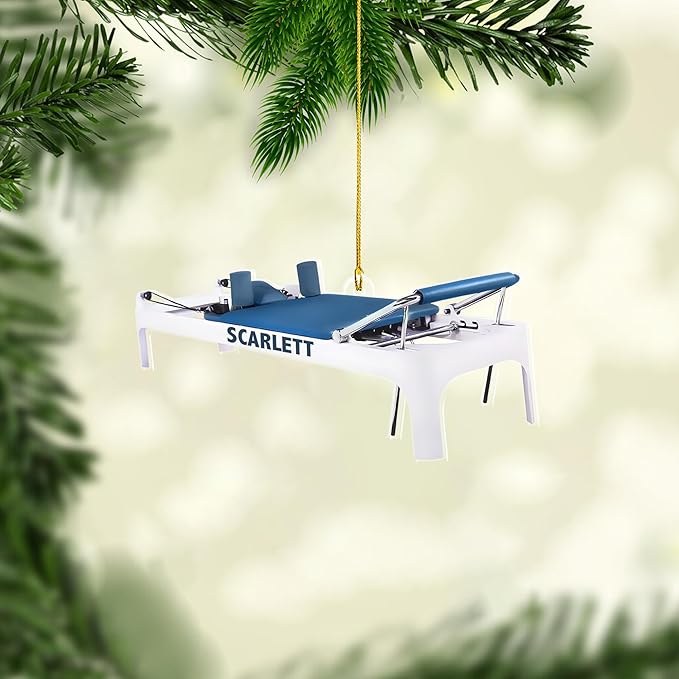 Customized Pilates Christmas Ornament - Pilates Gift for Women, Ornament Gift LL24