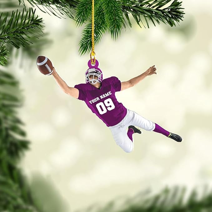 Personalized Sports Gift - Customize American Football Ornament LL11