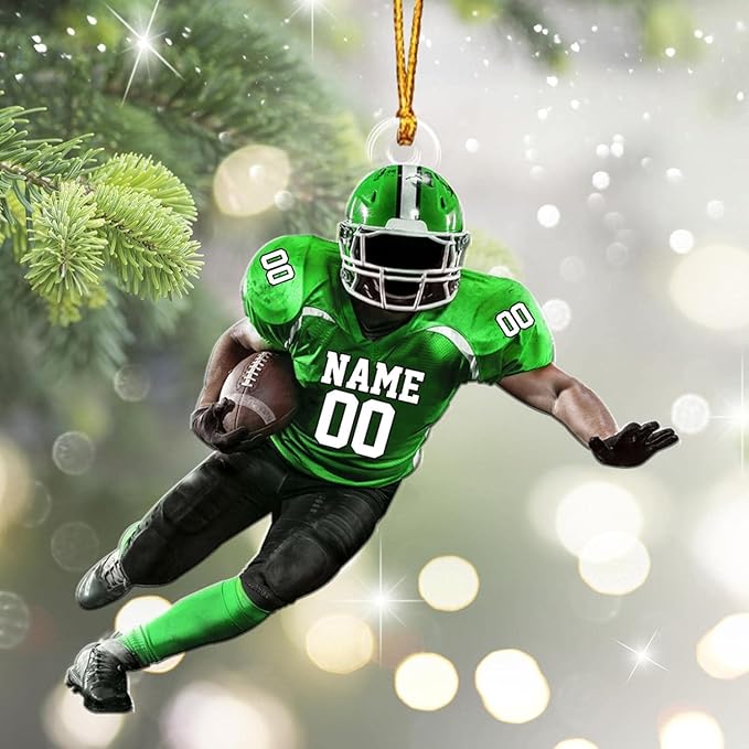 Personalized Sports Gift - Customize American Football Ornament LL2